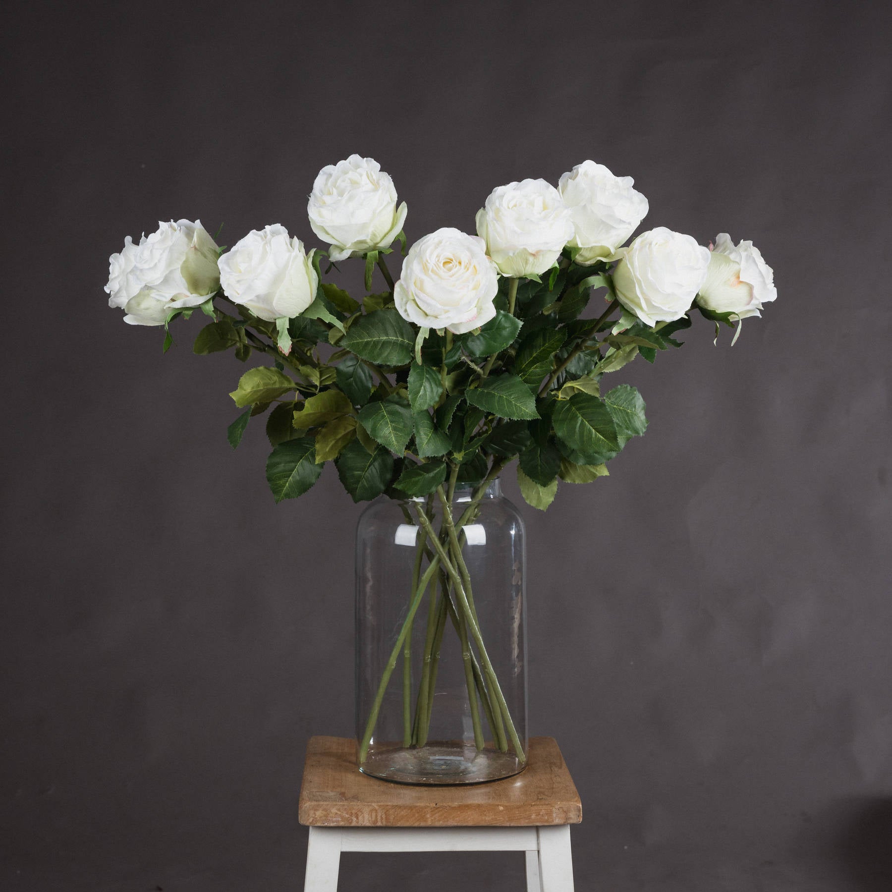 Classic White Rose Stem