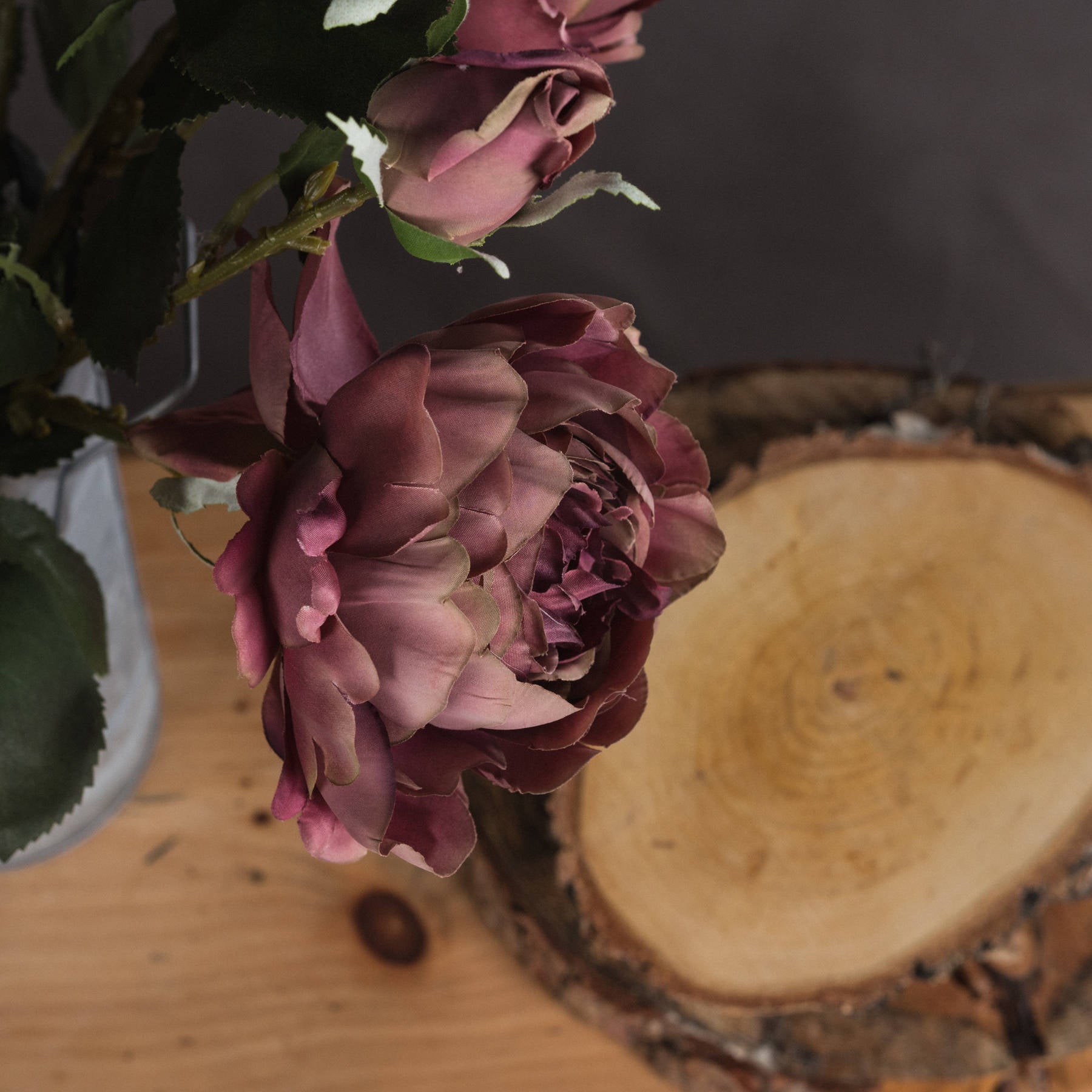 Vintage Rose Peony Stem
