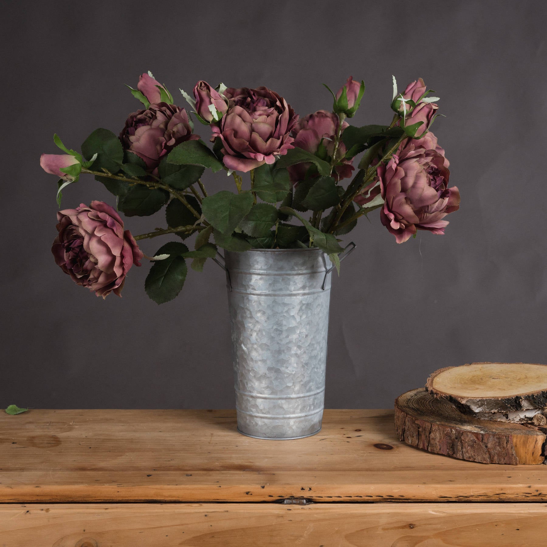 Vintage Rose Peony Stem
