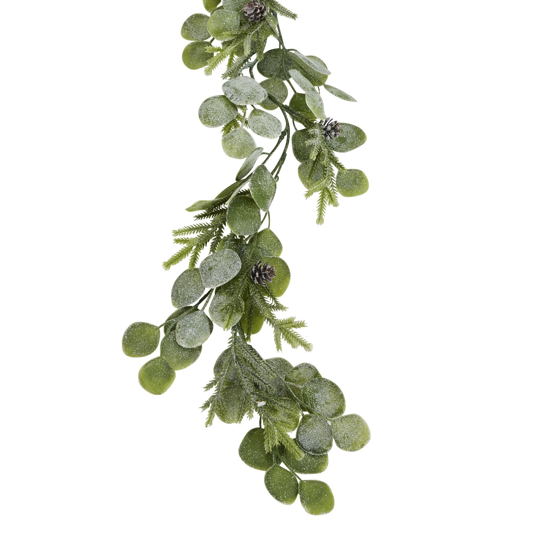 Frosted Pine & Eucalyptus Winter Garland