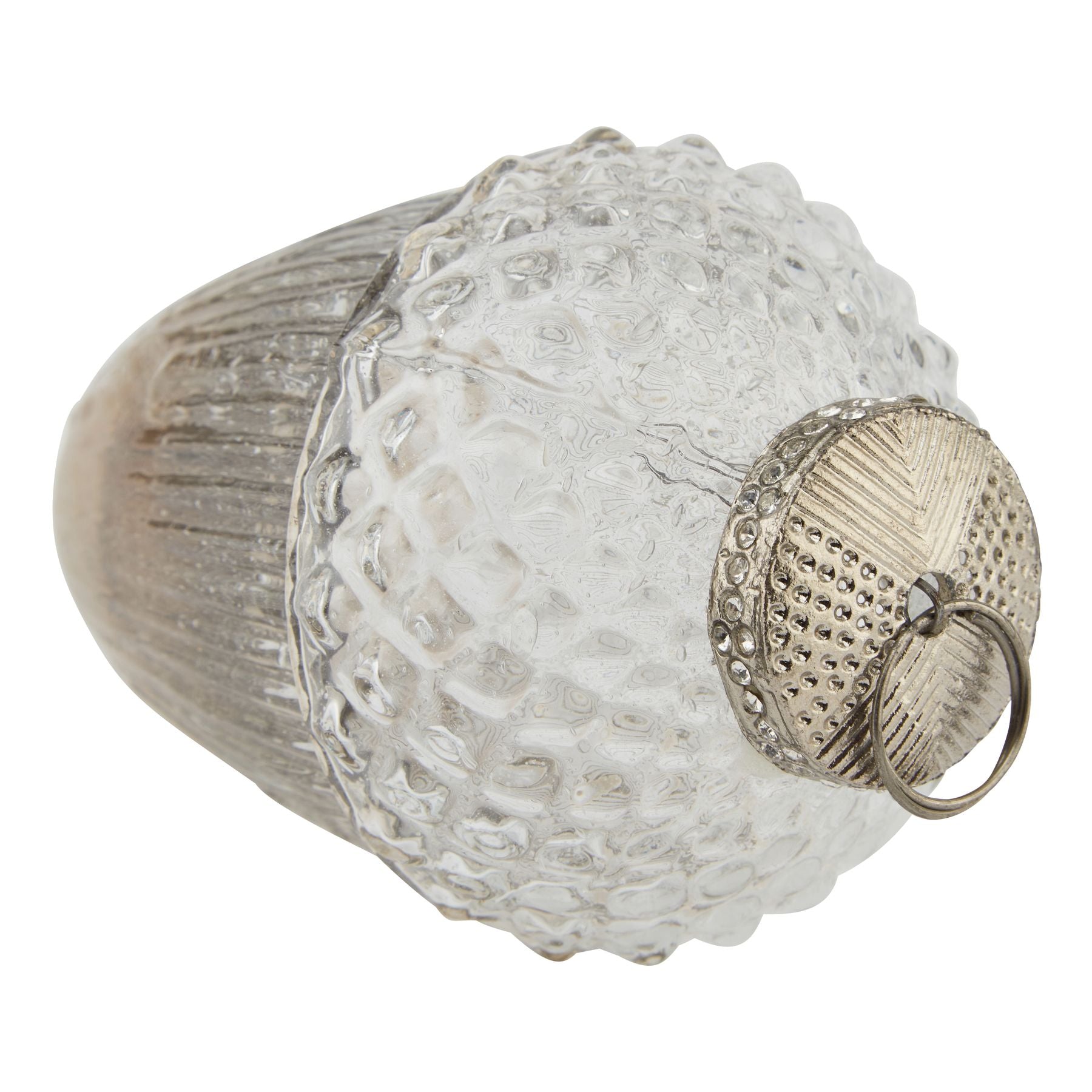 Frosted Coffee Acorn Bauble