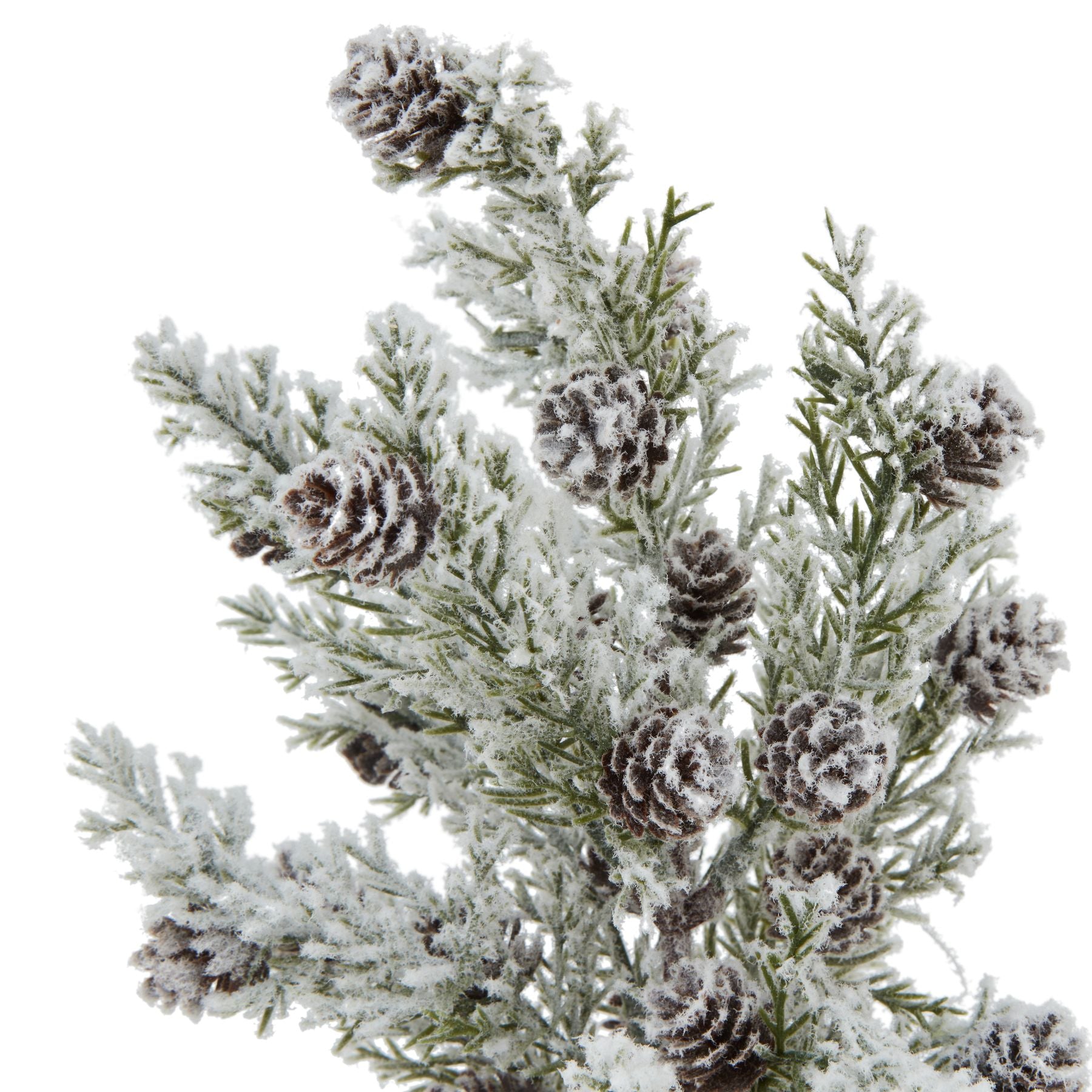 Mini Snowy Fir Tree with Pinecones