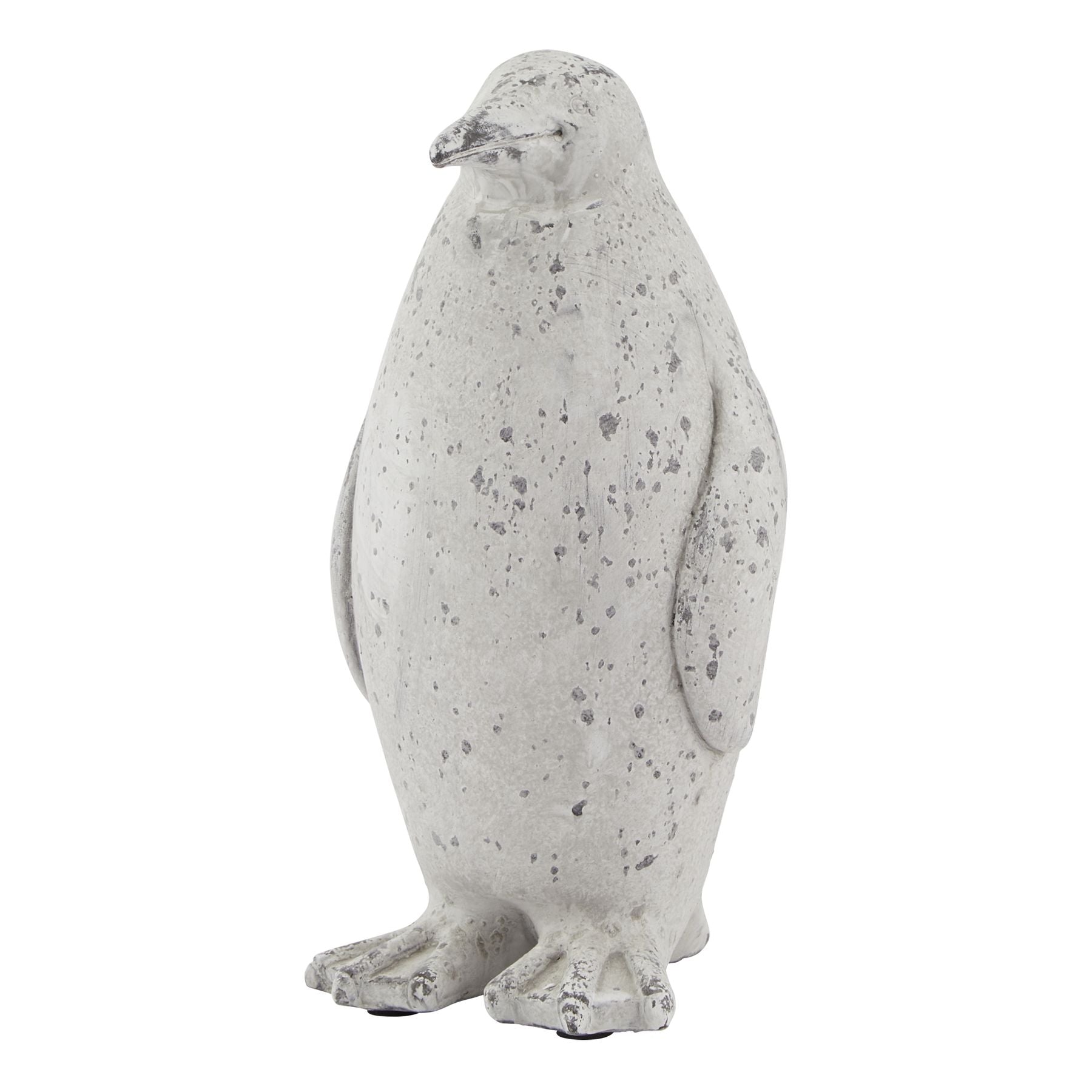 Frosted Grey Penguin Sculpture (Medium)