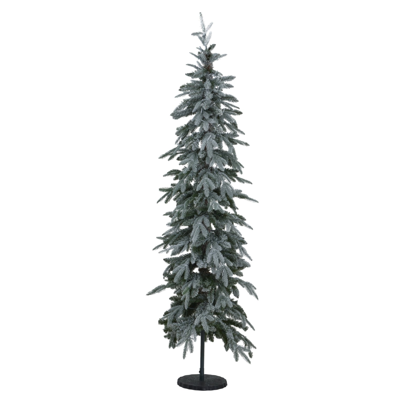 7ft Slim Snow-Dusted Woodland Pre-Lit Tree (200 Warm LEDs)