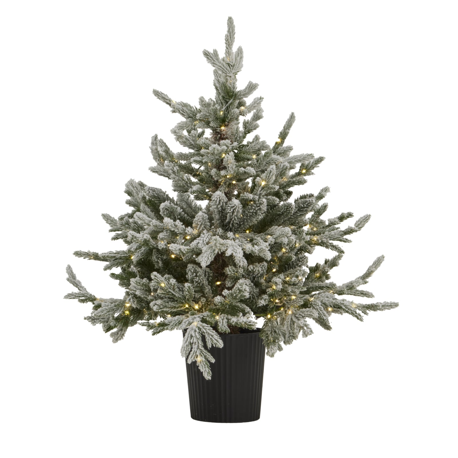 3ft Snow-Dusted Fir Pre-Lit Christmas Tree (300 Warm LEDs)