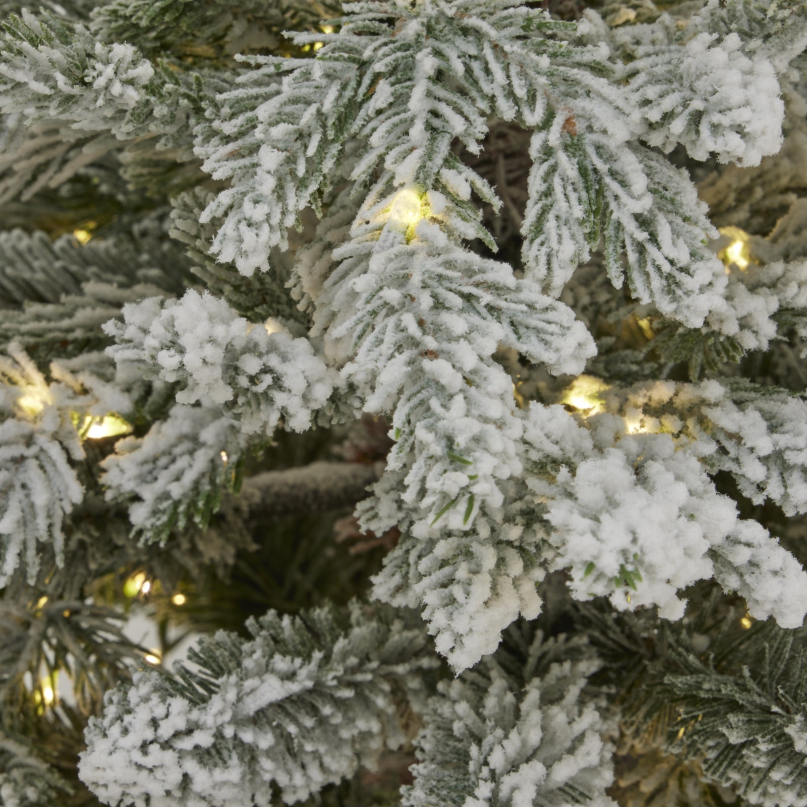 3ft Snow-Dusted Fir Pre-Lit Christmas Tree (300 Warm LEDs)