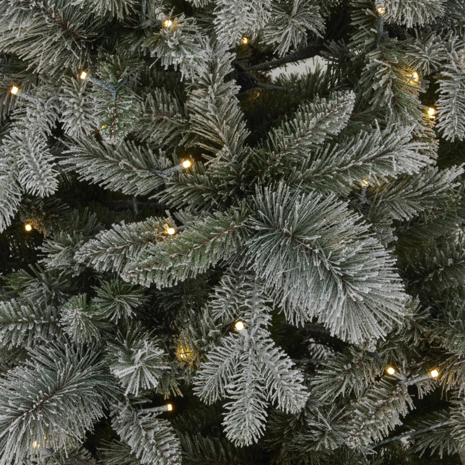7ft Snow-Dusted Pre-Lit Fir Christmas Tree (400 Warm LEDs)