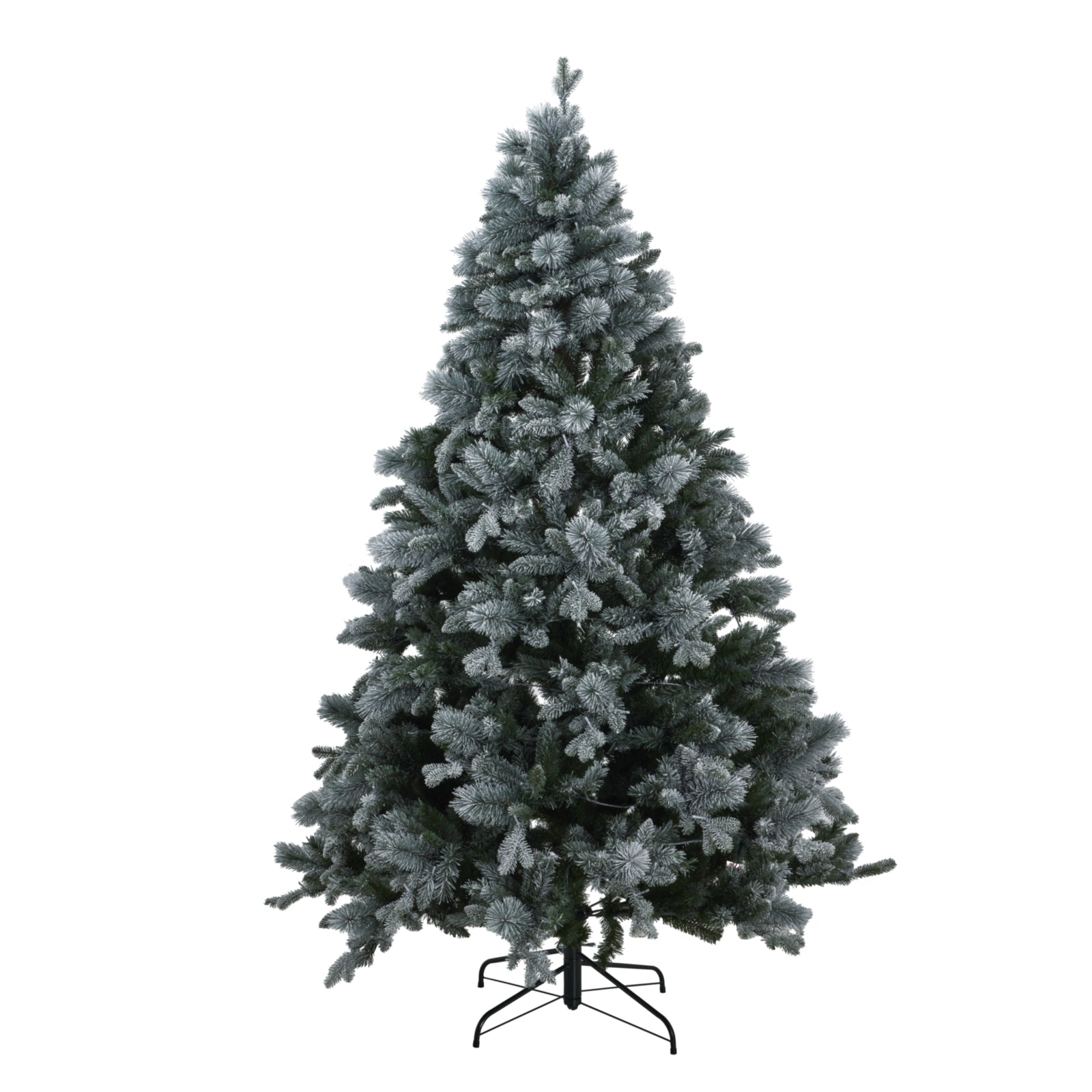 7ft Snow-Dusted Pre-Lit Fir Christmas Tree (400 Warm LEDs)