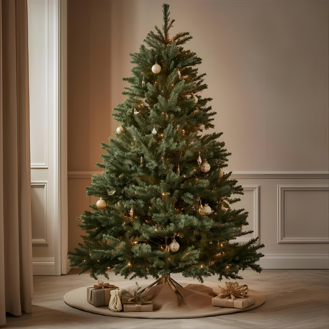 7ft Everra Green Forest Fir Pre-Lit 400 LED Christmas Tree