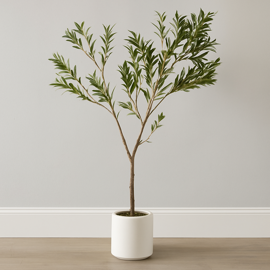 Apulia Olive Tree In White Pot 180cm