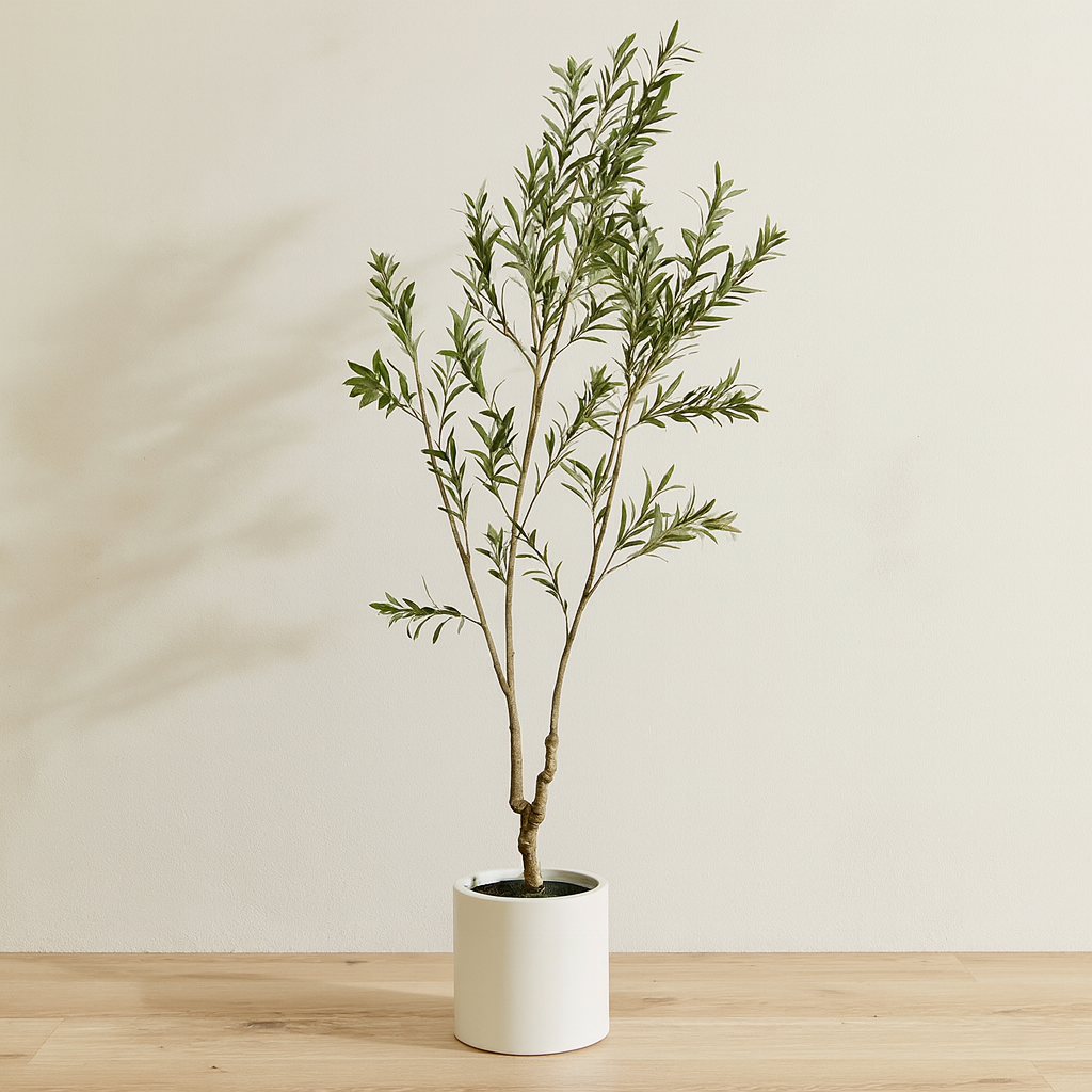 Apulia Olive Tree In White Pot 210cm