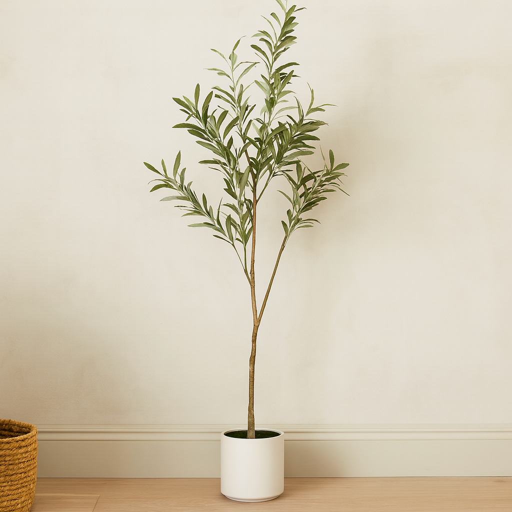 Apulia Olive Tree In White Pot 150cm