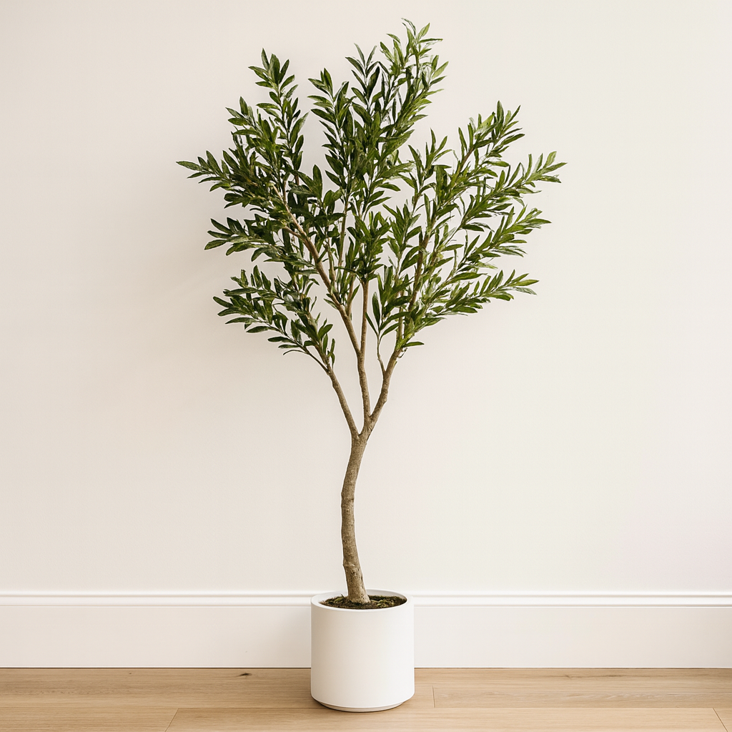 Apulia Olive Tree In White Pot 240cm