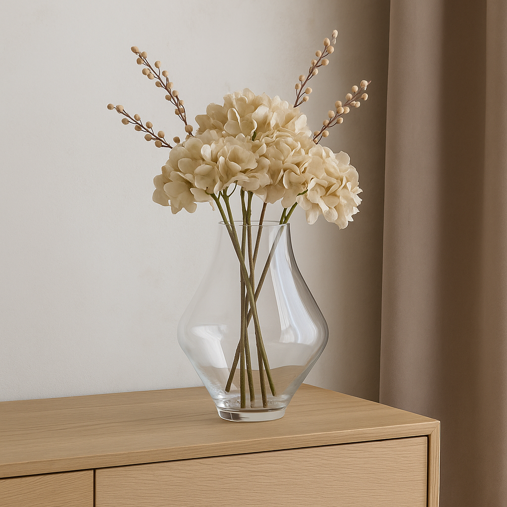 Platform Glass Bouquet Vase