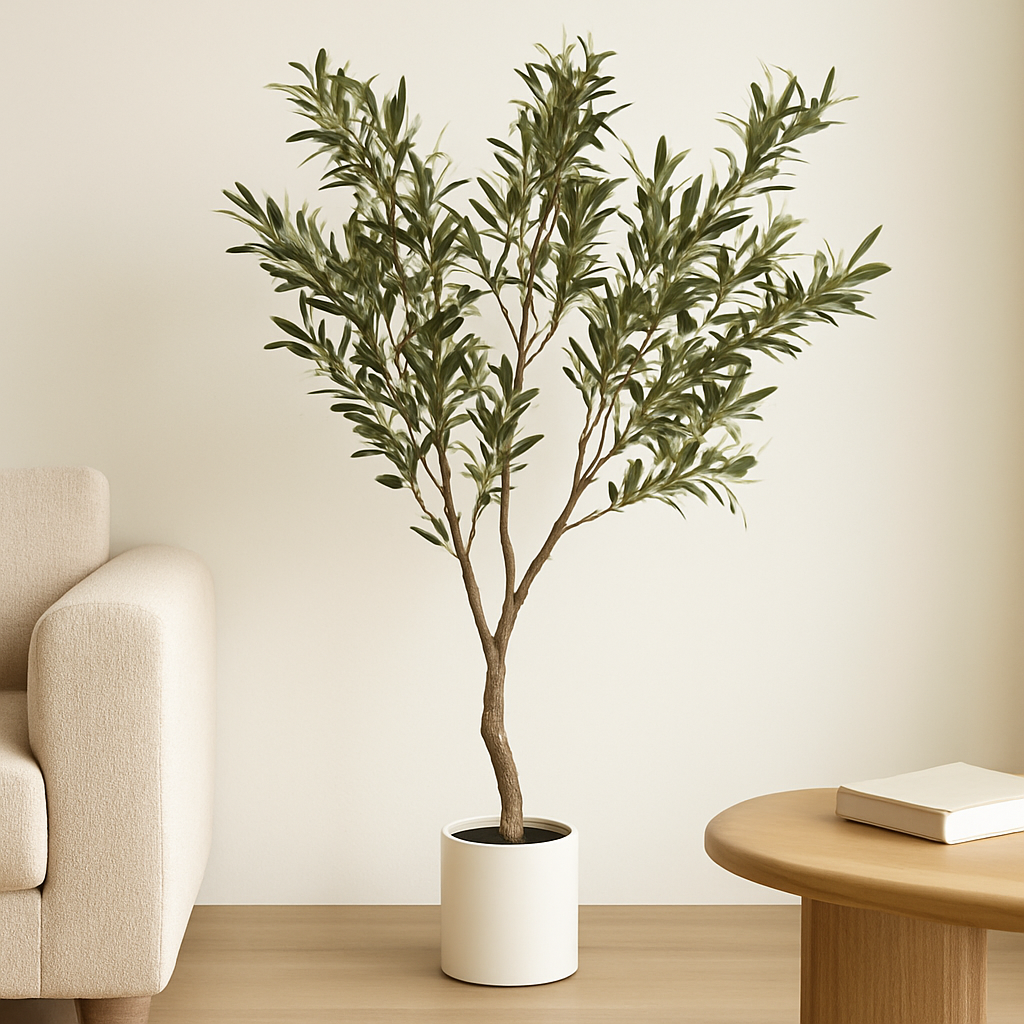 Apulia Olive Tree In White Pot 200cm