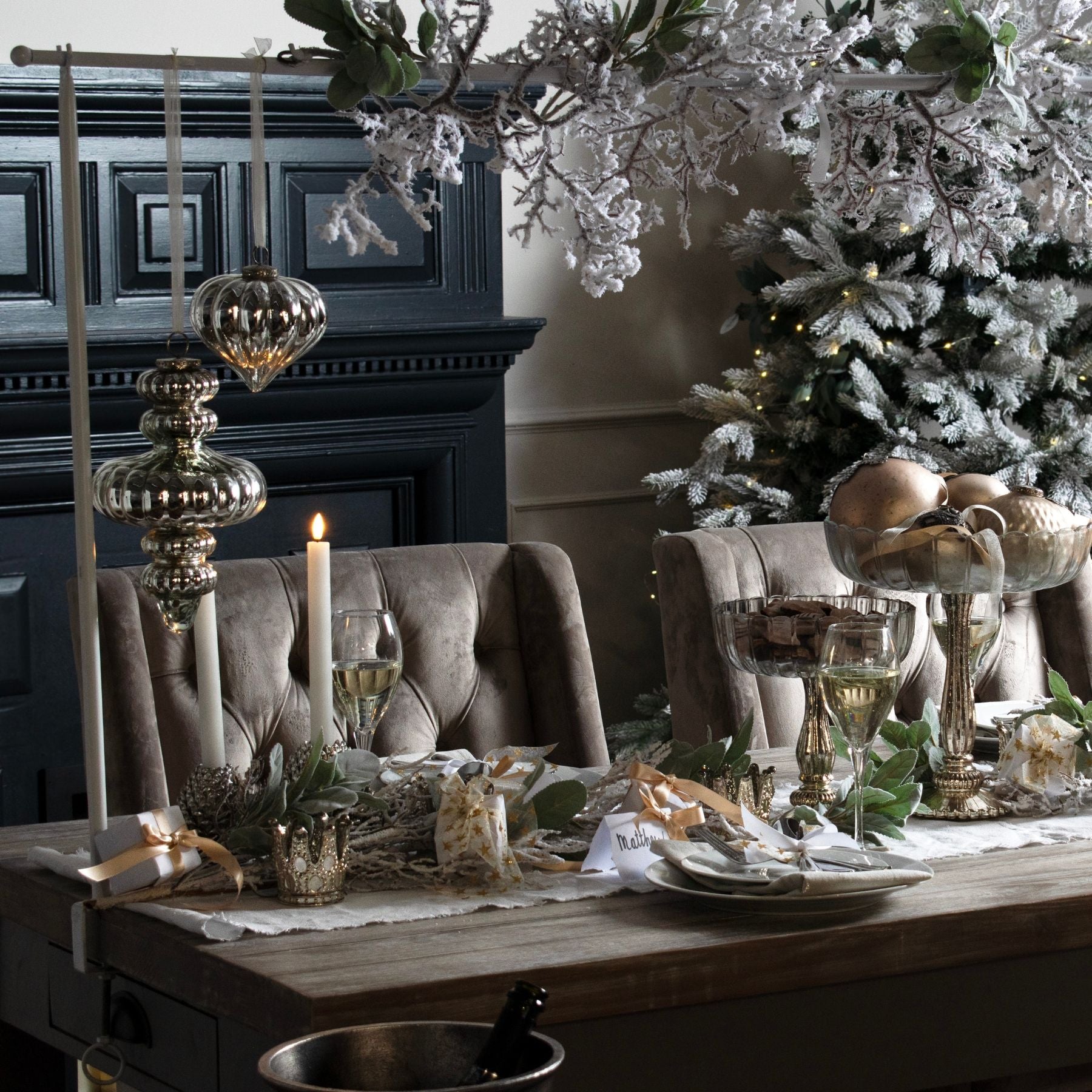 Antique Silver Vallupe Bauble