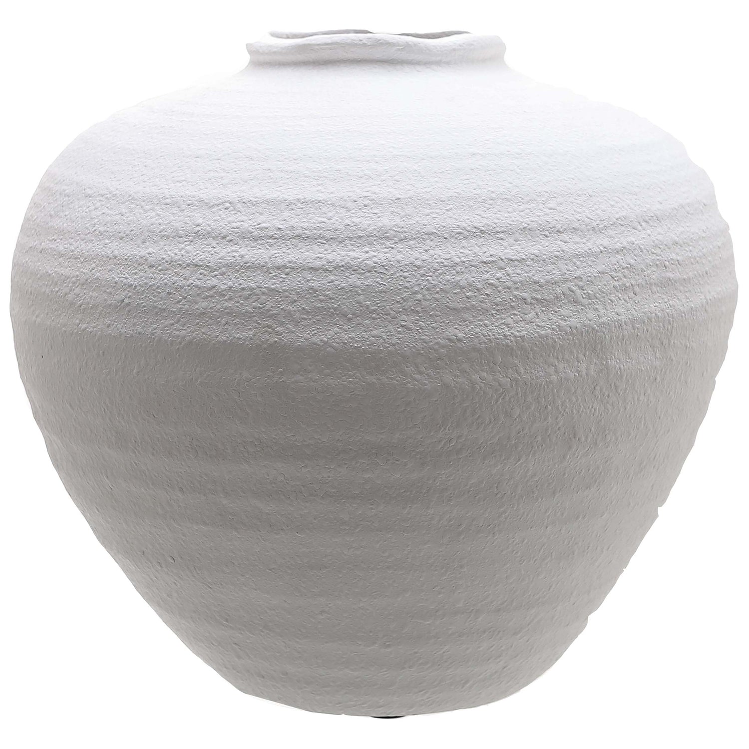 Lucente Grande Matt White Ceramic Vase
