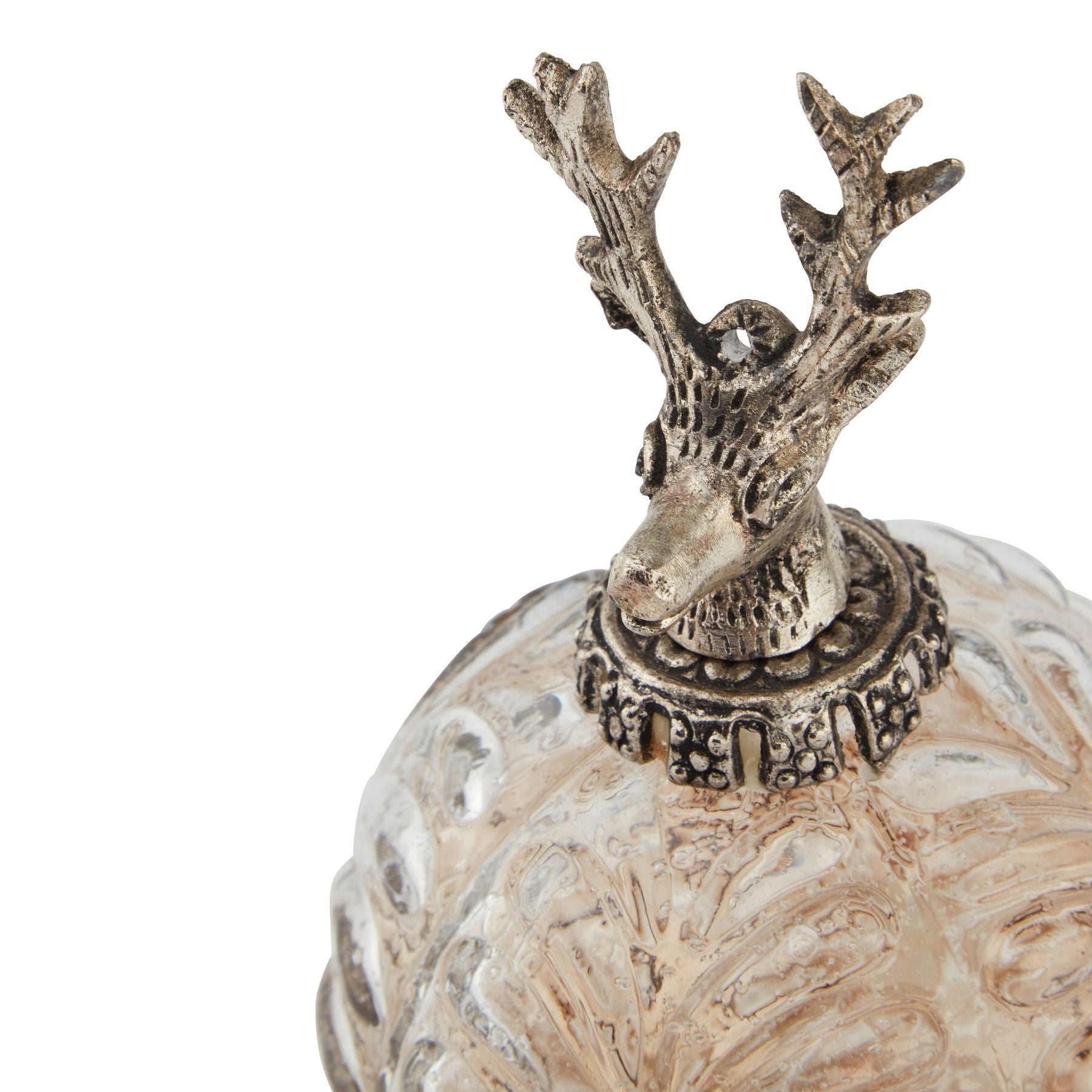 Frosted Coffee Stag Bauble