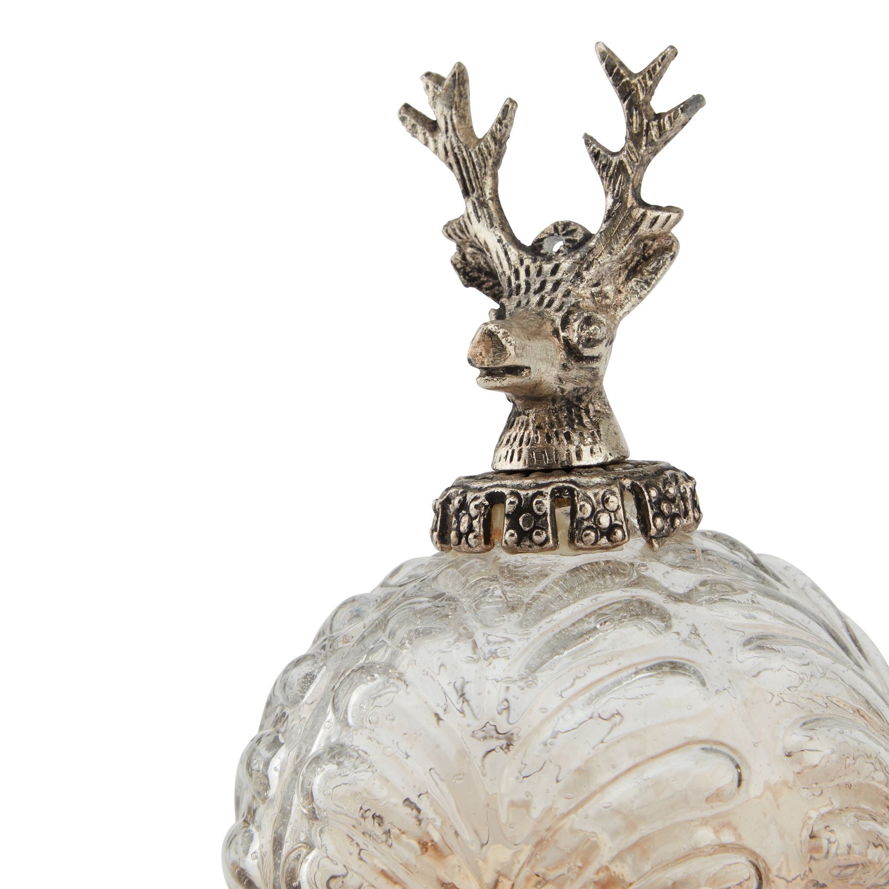 Frosted Coffee Stag Bauble