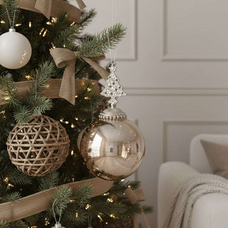 Frosted Coffee Tree Bauble