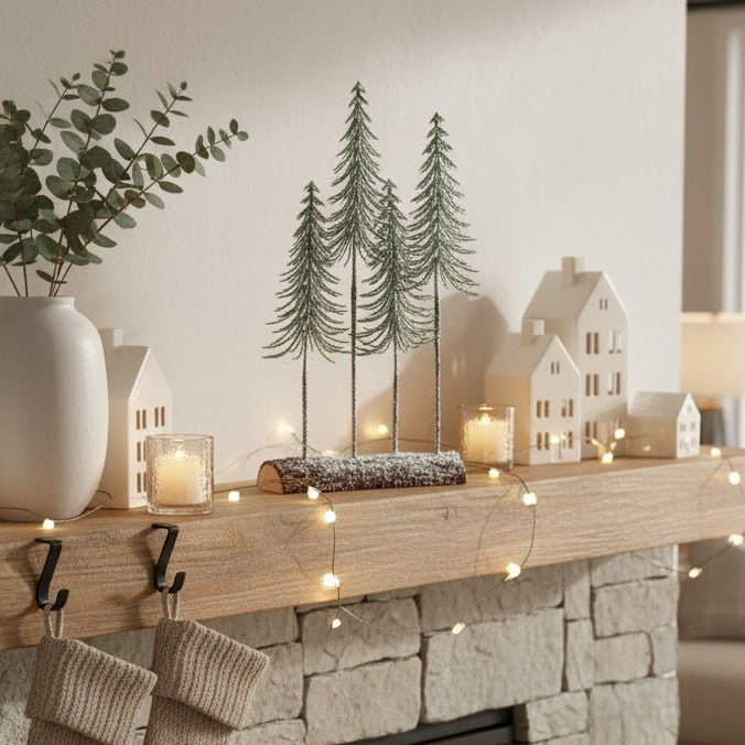 Snowy Spindle Tree Log