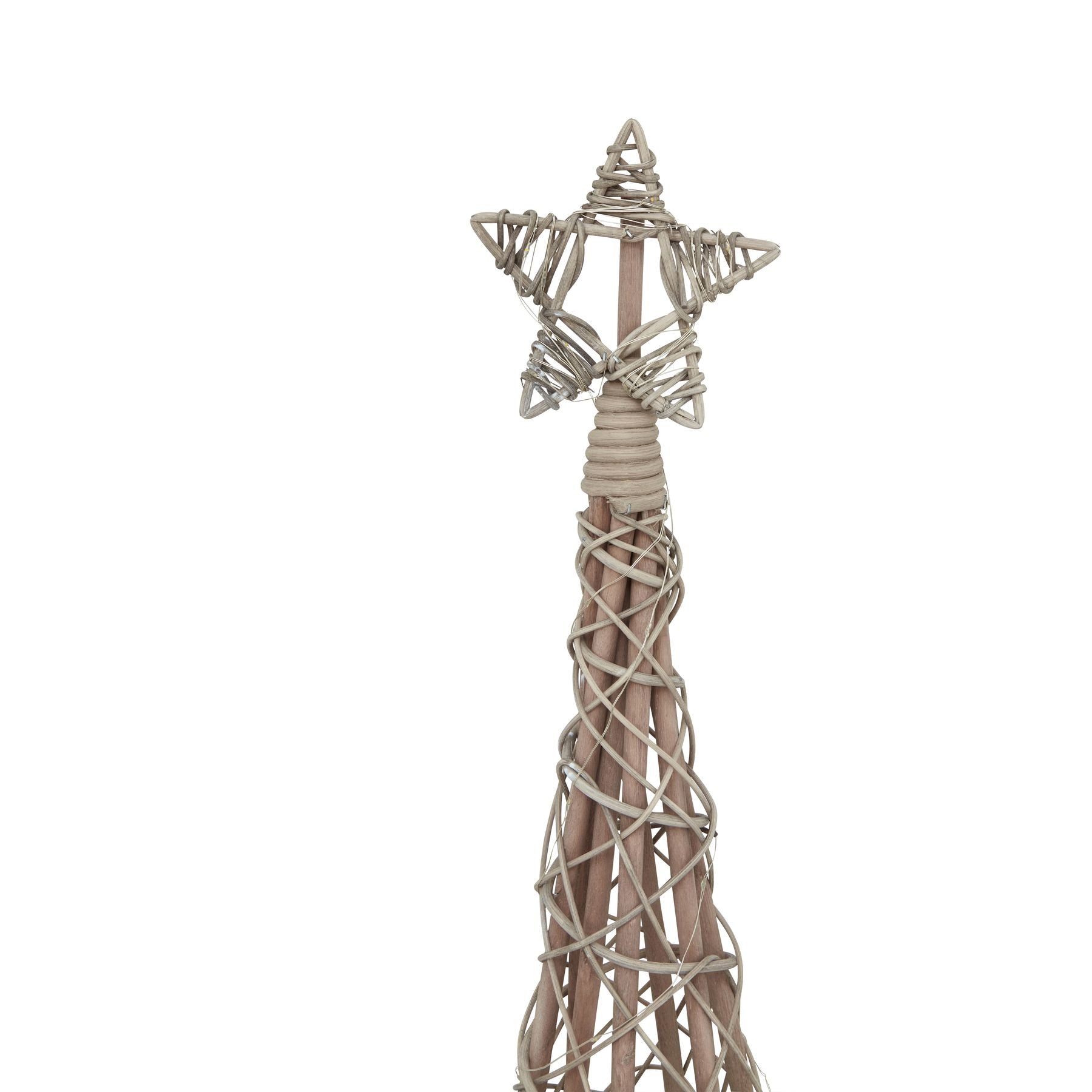 LED Wicker Star Christmas Tree (Large)