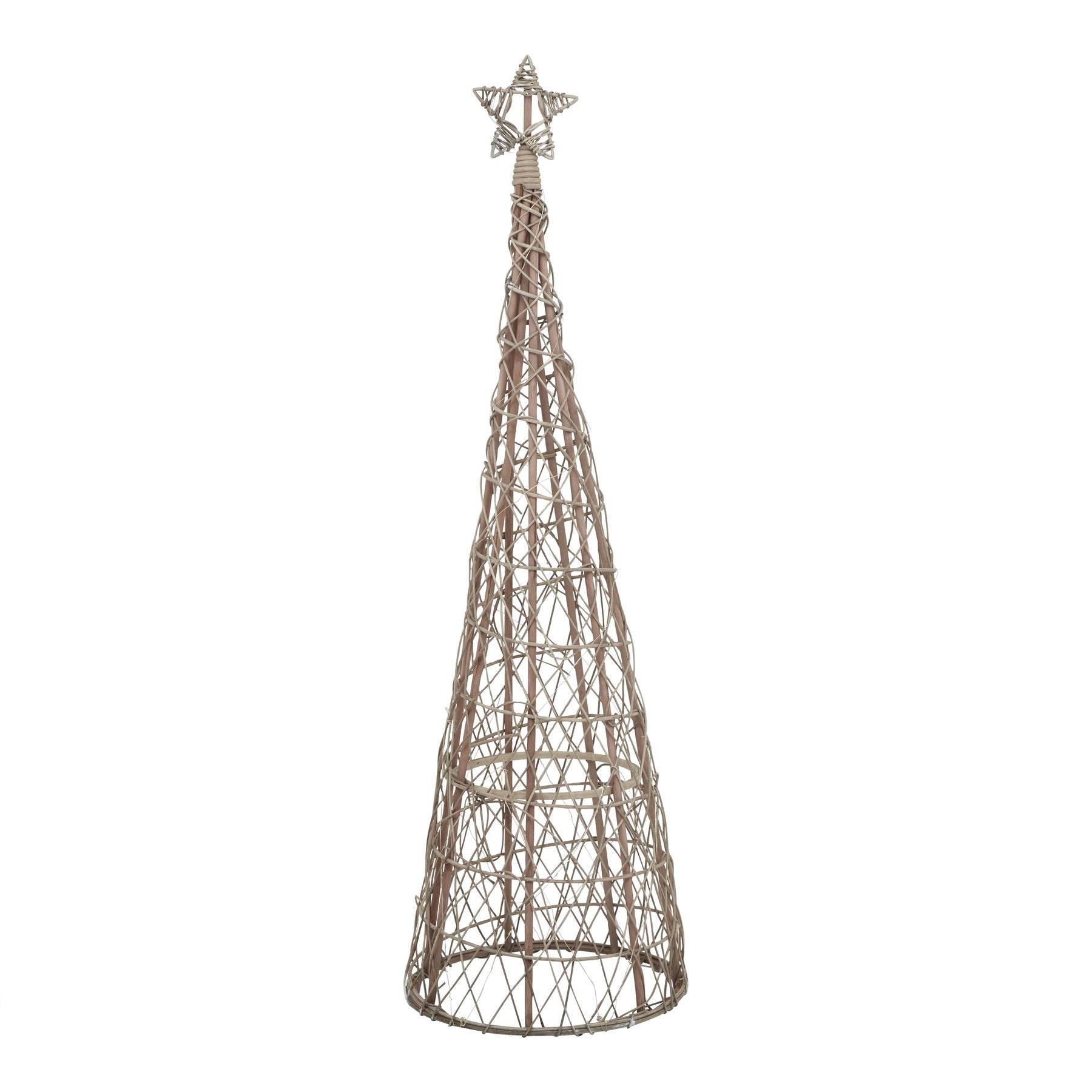 LED Wicker Star Christmas Tree (Large)