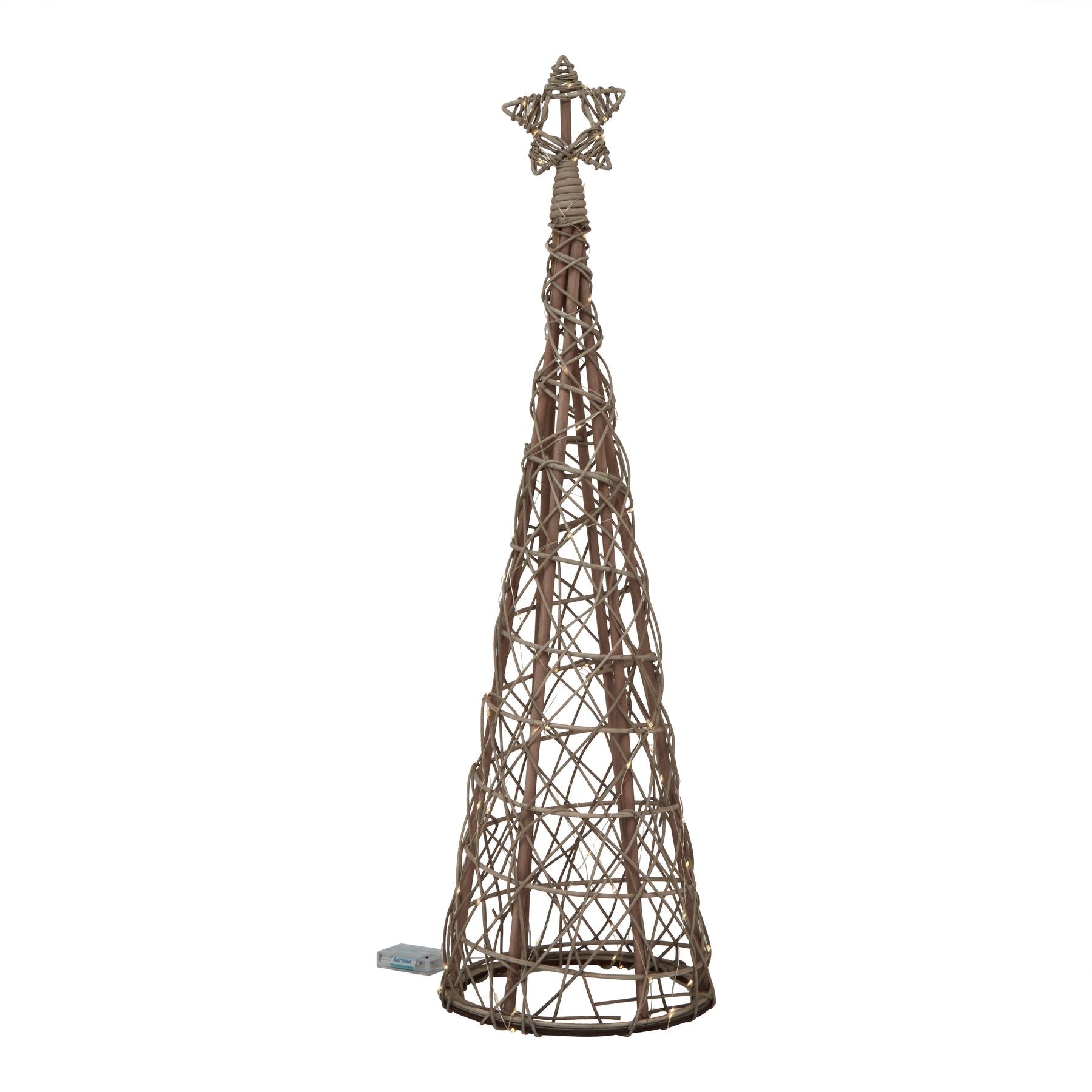LED Wicker Star Christmas Tree (Small)