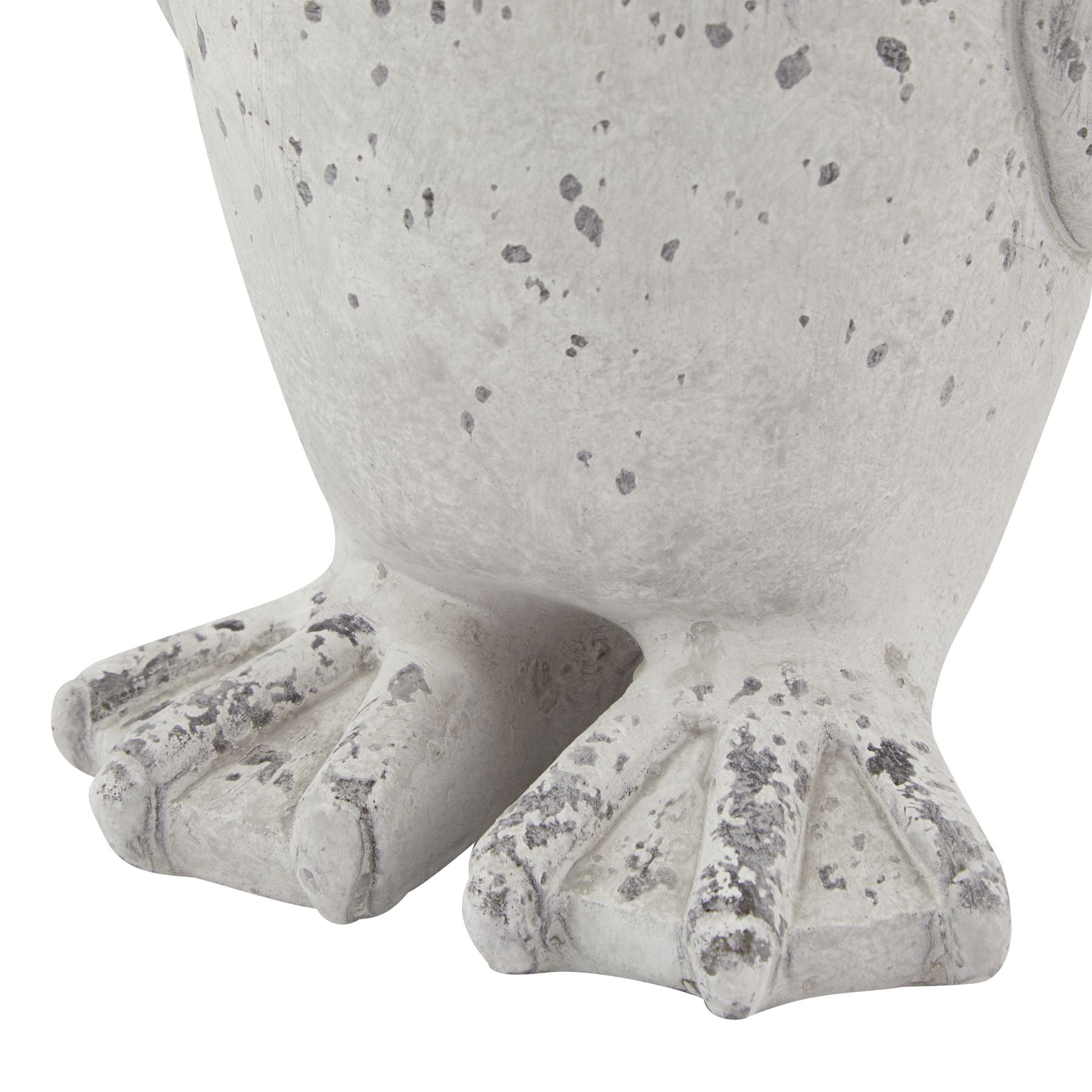 Frosted Grey Penguin Sculpture (Medium)