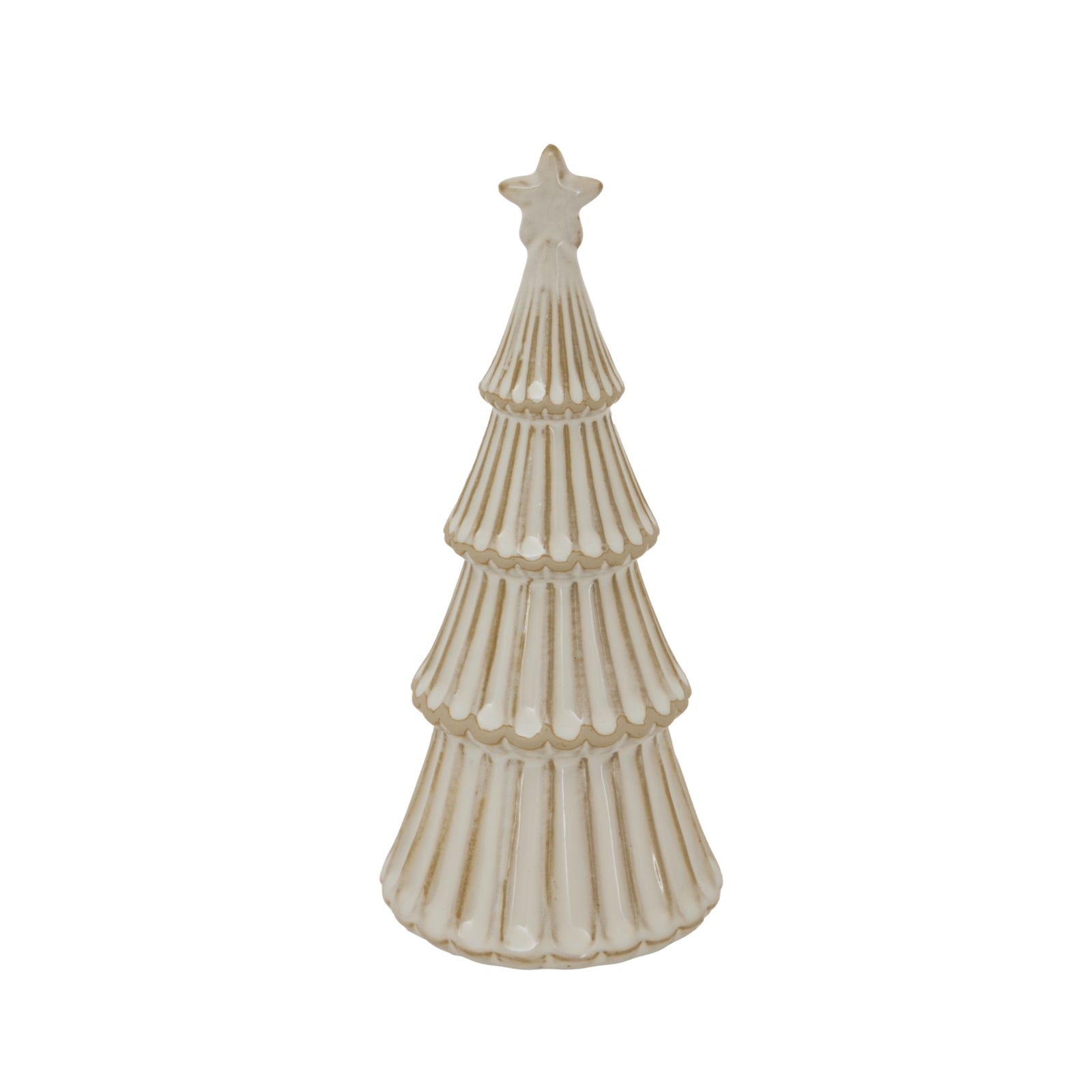 Ceramic Snowy Layered Tree (Medium)