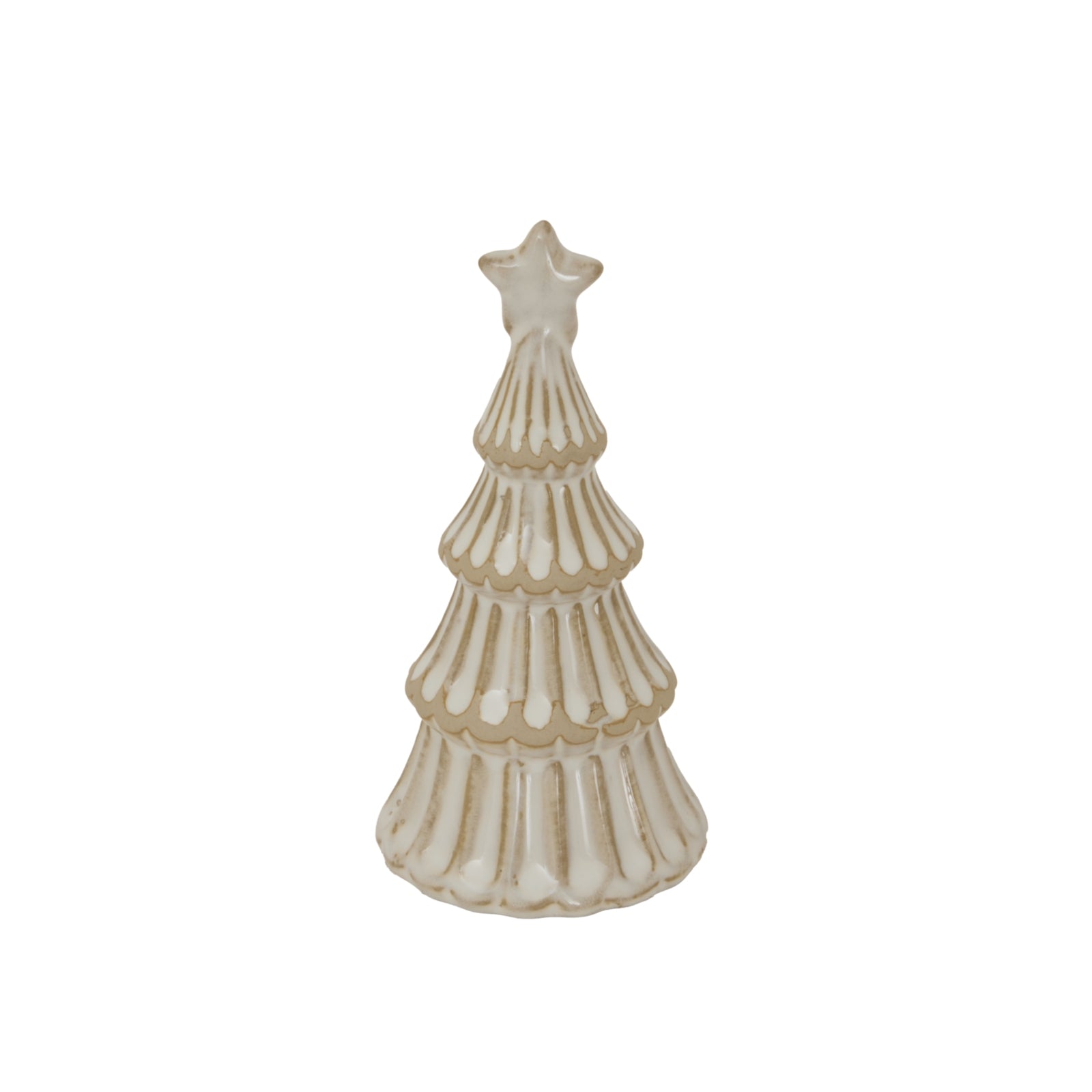 Ceramic Snowy Layered Tree (Small)